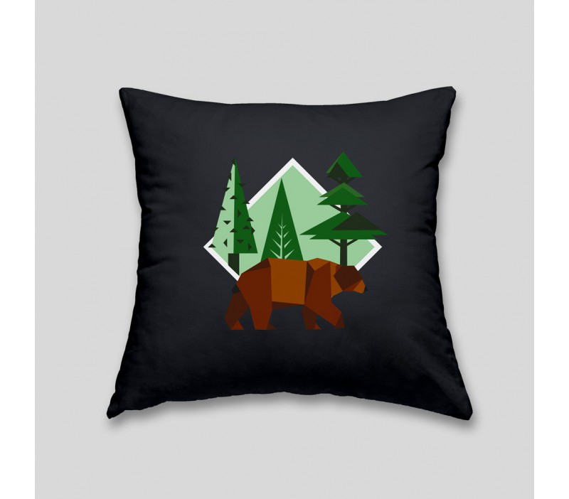 Brown bear cushion