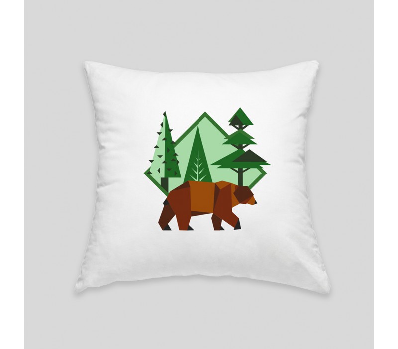 Brown bear cushion