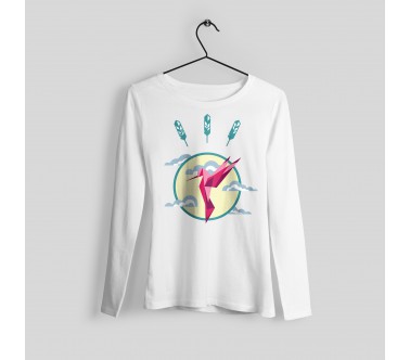 Brown bear printed sweater